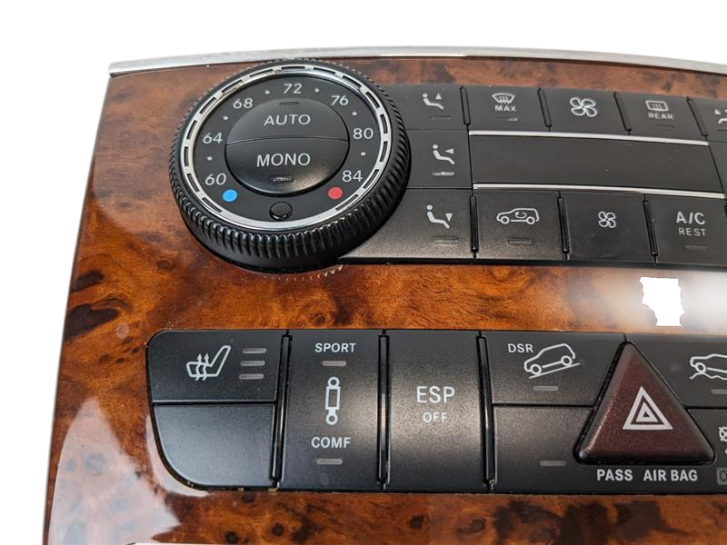 08 - 12 OEM MERCEDES-BENZ GL550 AC HEATER TEMPERATURE CONTROL SWITCH ASSEMBLY