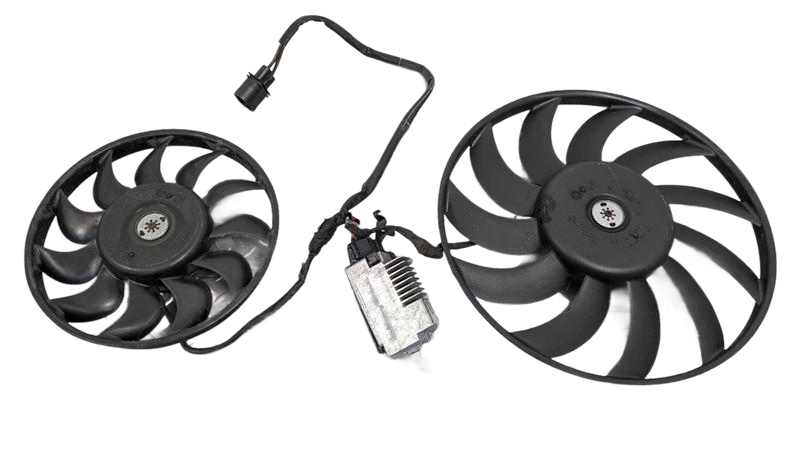 2004 - 2009 OEM AUDI A4 ENGINE RADIATOR COOLING MOTOR FAN BLADE SET ASSEMBLY