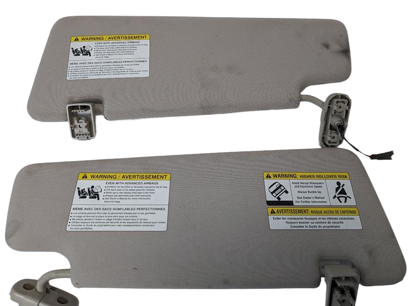 2014 - 2016 OEM LAND ROVER LR4 FRONT LEFT AND RIGHT UPPER ROOF SUN VISOR SET