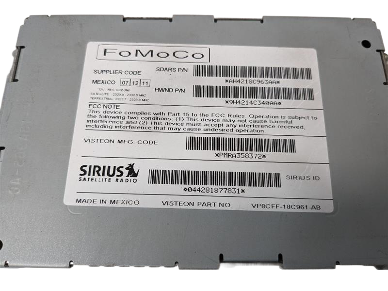 10 - 13 OEM LAND ROVER RANGE ROVER SPORT SIRIUS SATELLITE RADIO CONTROL MODULE