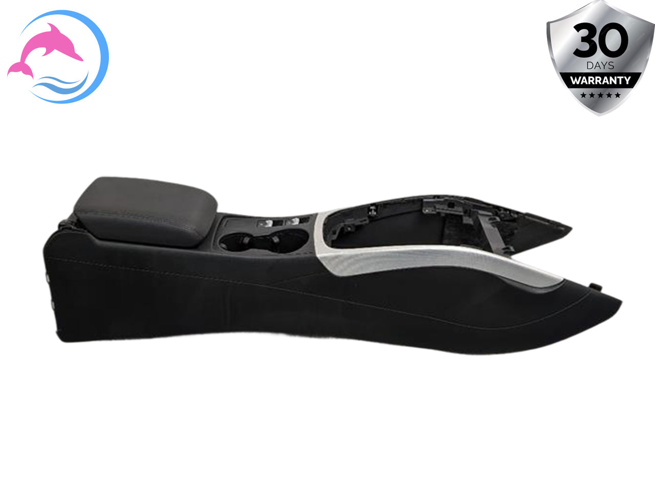 2008 - 2012 OEM AUDI A5 CENTER CONSOLE TRIM COVER PANEL WITH ARMREST ASSEMBLY