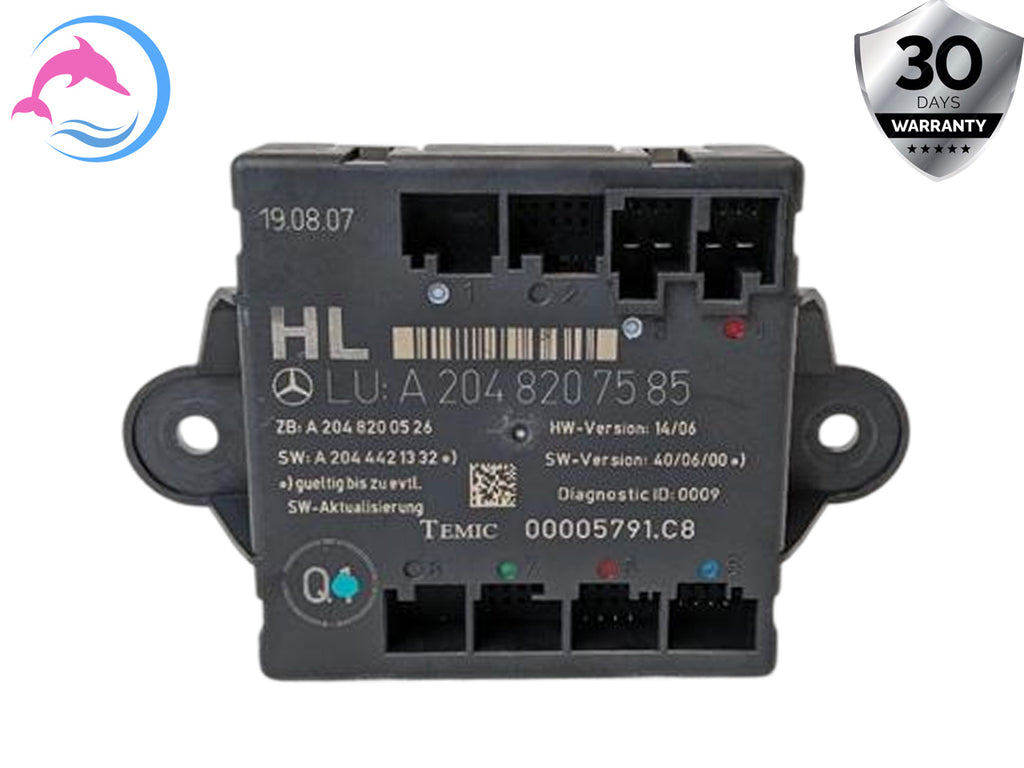 2008 - 2015 OEM MERCEDES BENZ C300 REAR LEFT SIDE DOOR CONTROL MODULE UNIT