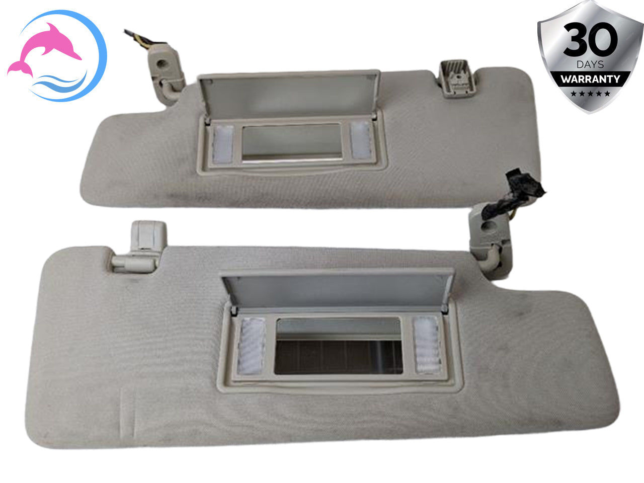 10 - 13 OEM LAND ROVER RANGE ROVER SPORT FRONT LEFT AND RIGHT SIDE SUN VISOR SET