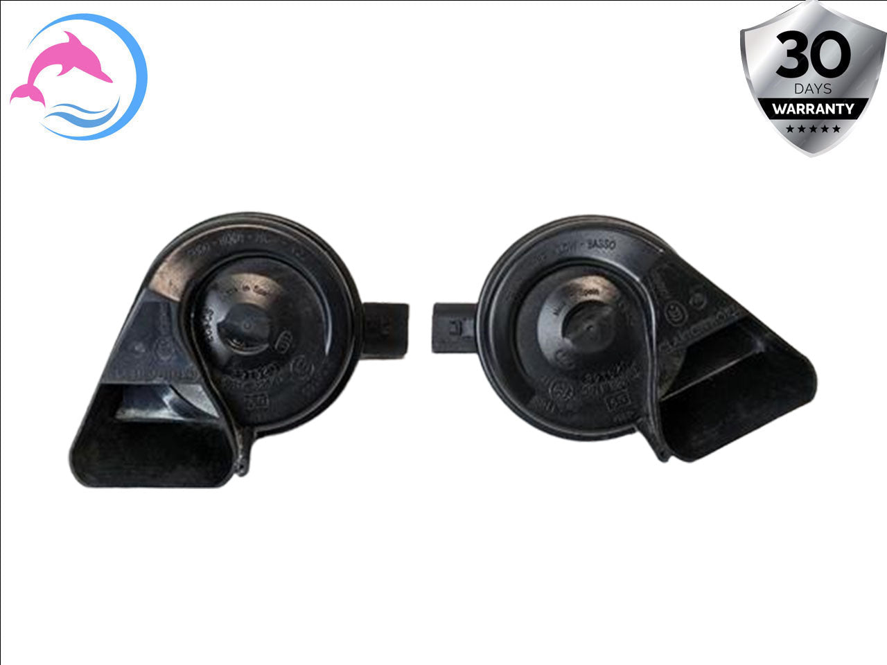2008 - 2012 OEM AUDI A5 HIGH AND LOW TONE SAFETY HORN SET