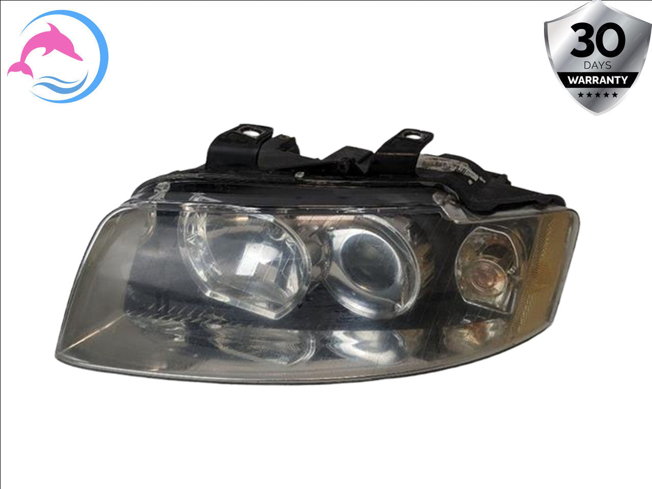 2001 - 2005 OEM AUDI A4 FRONT LEFT DRIVER SIDE HALOGEN HEAD LIGHT ASSEMBLY