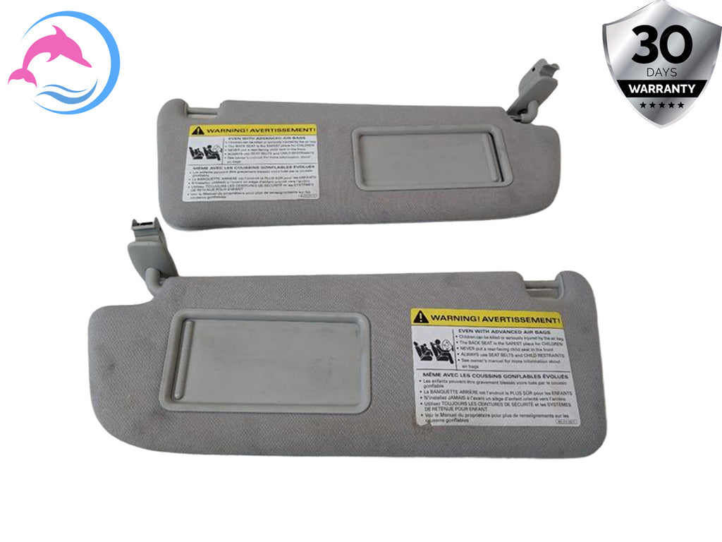 2004 - 2011 OEM AUDI A6 FRONT LEFT & RIGHT SIDE INTERIOR UPPER ROOF SUN VISOR