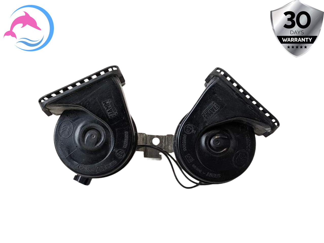 10 - 13 OEM LAND ROVER RANGE ROVER HIGH AND LOW TONE NOTE PITCH SAFETY HORN SET