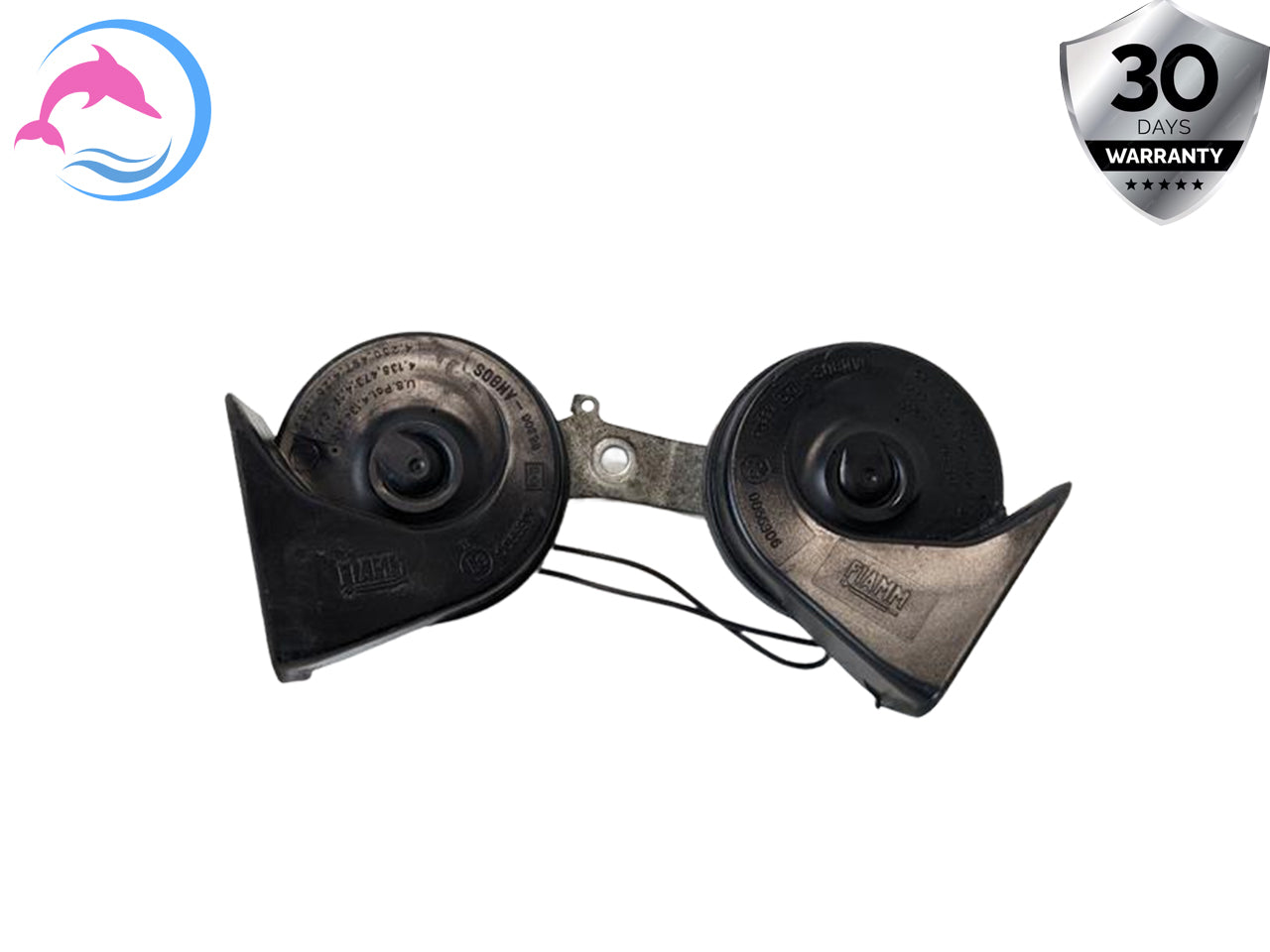 03 - 06 OEM FORD EXPEDITION HIGH AND LOW TONE NOTE PITCH SIREN SIGNAL HORN SET