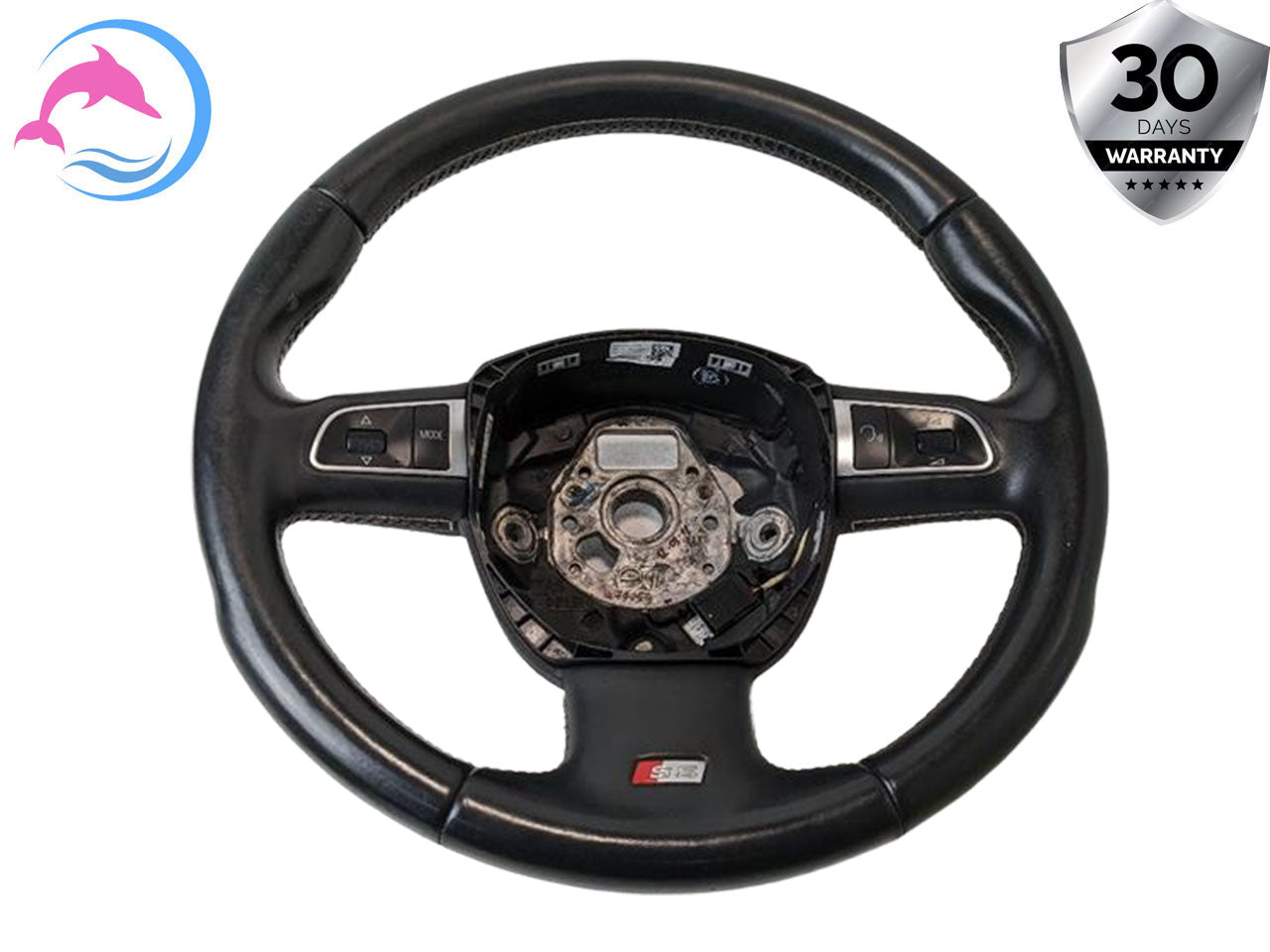 2008 - 2012 OEM AUDI A5 STEERING WHEEL W/ SWITCHES BLACK