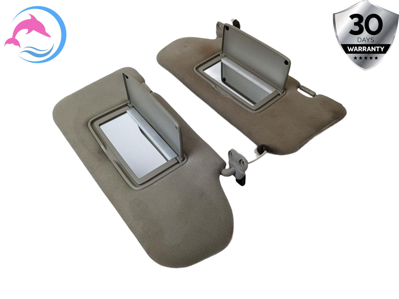 03 - 08 OEM INFINITI FX35 FRONT LEFT AND RIGHT INTERIOR UPPER ROOF SUN VISOR