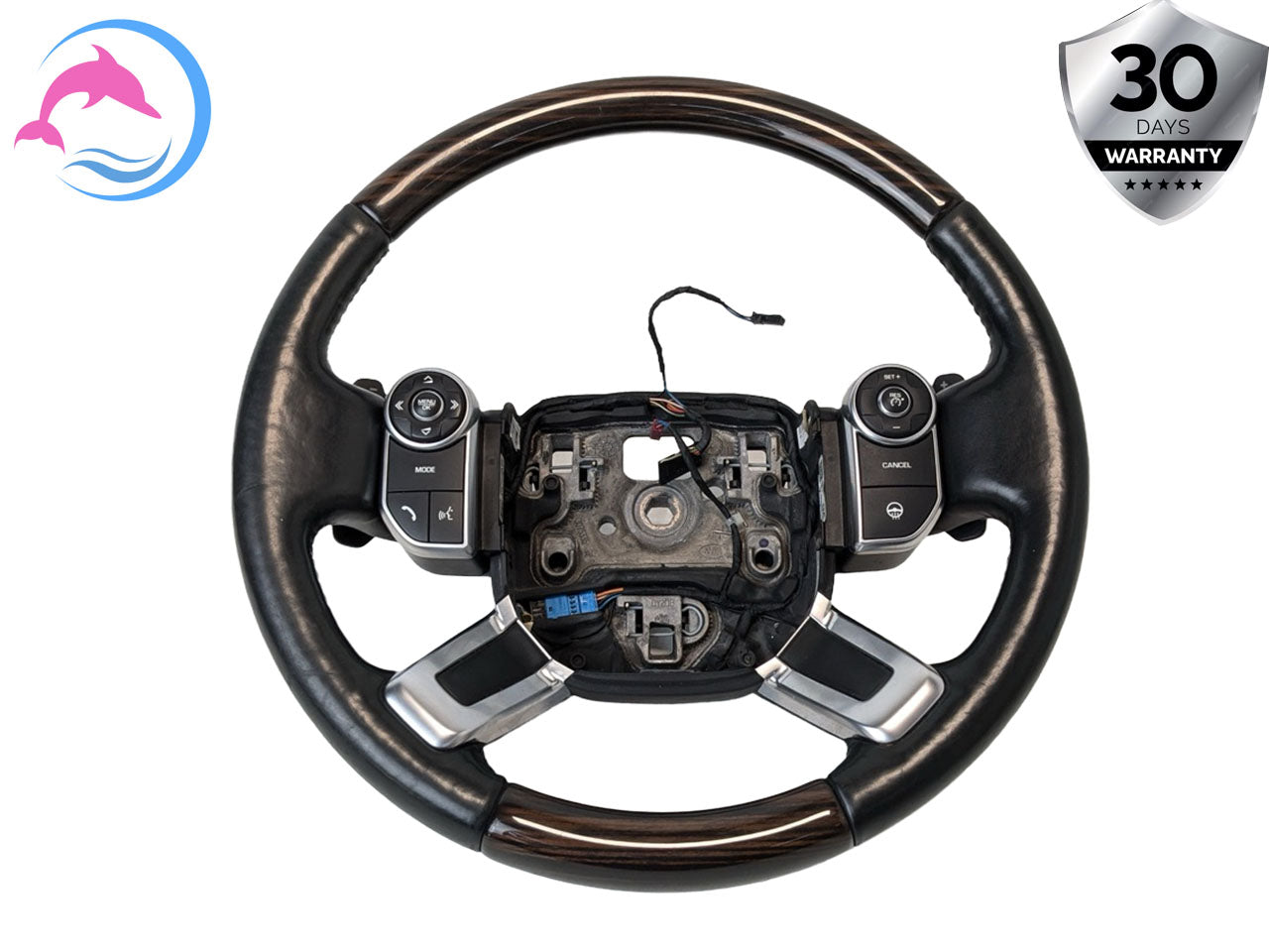 13 - 17 LAND ROVER RANGE ROVER OEM LEATHER STEERING WHEEL ASSEMBLY WITH SWITCHES
