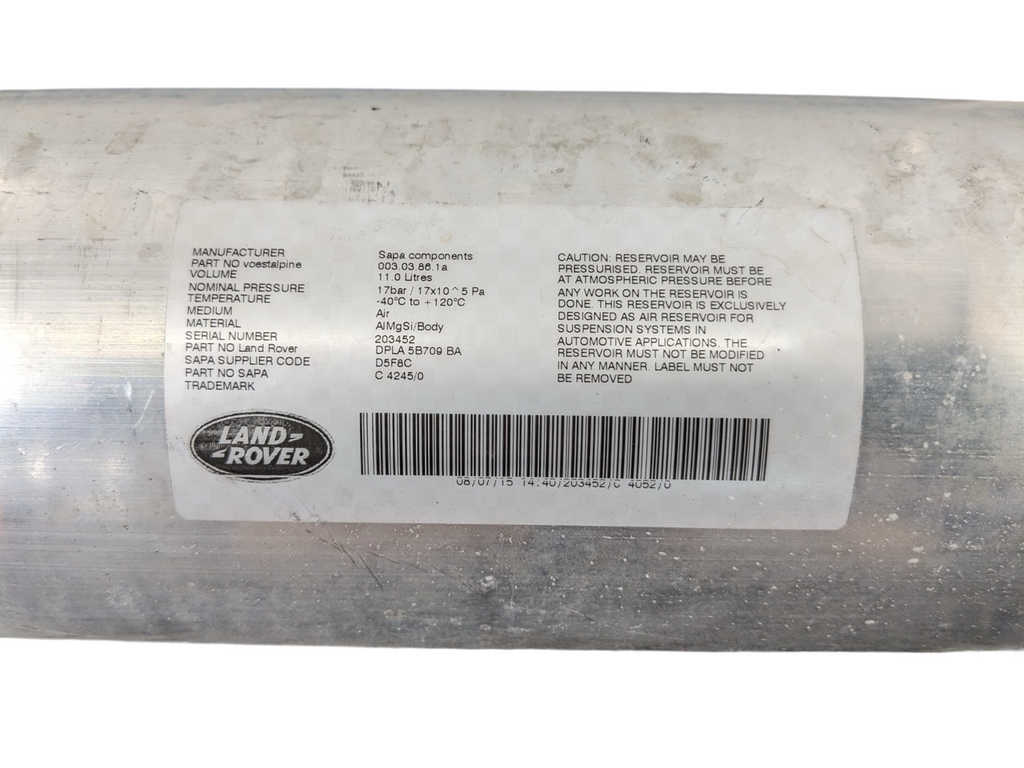 2013 - 2017 LAND ROVER RANGE ROVER OEM AIR SUSPENSION RESERVOIR TANK