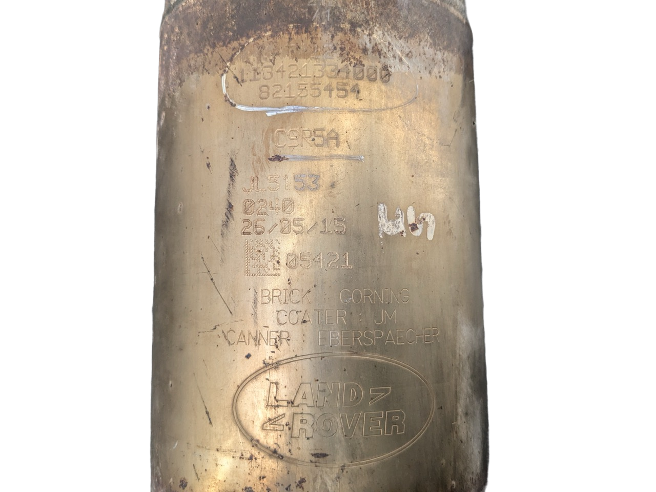 2013 - 2017 LAND ROVER RANGE ROVER OEM RIGHT SIDE EXHAUST DOWNPIPE ASSEMBLY