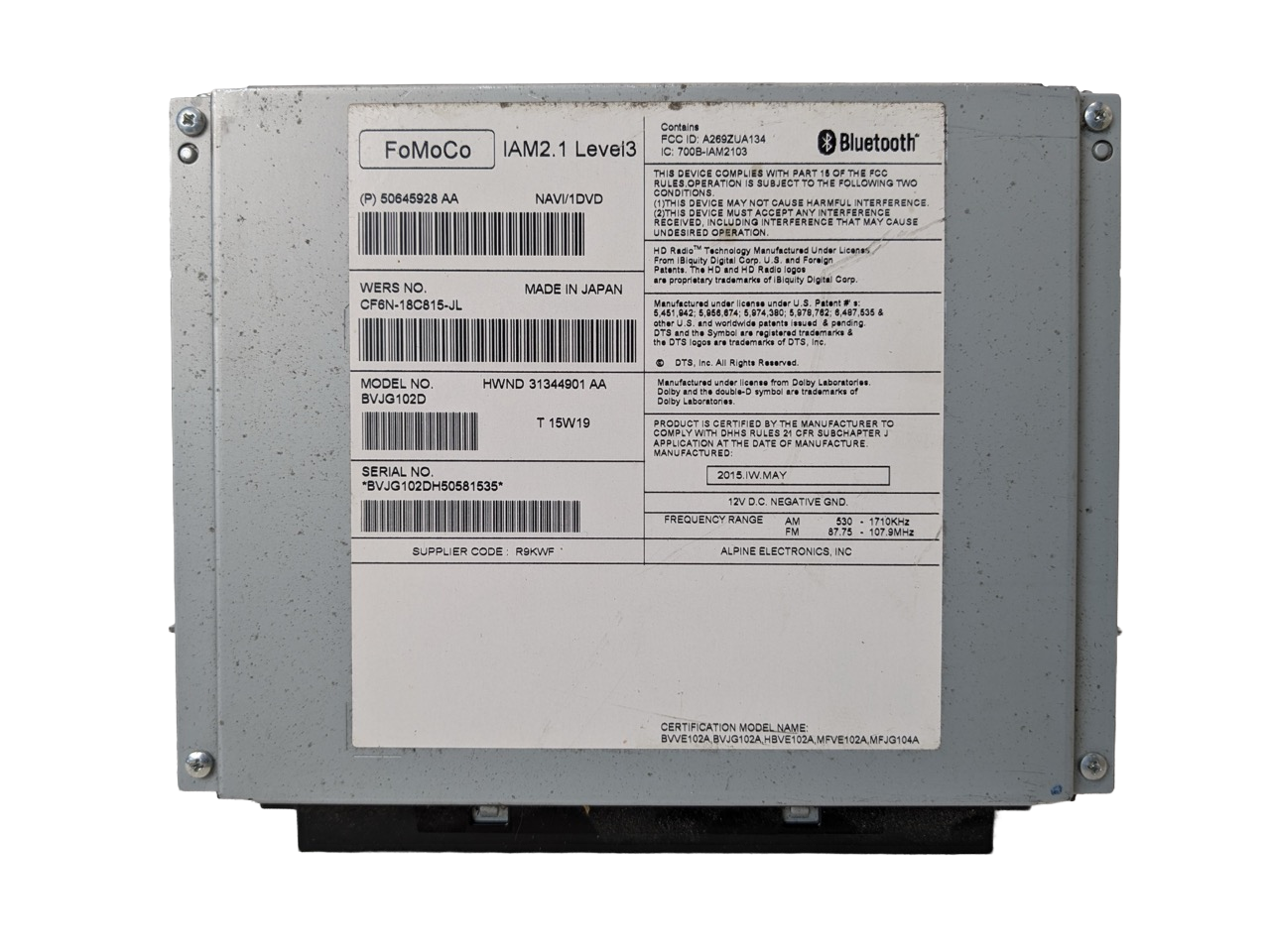 13 - 17 LAND ROVER RANGE ROVER OEM NAVIGATION RADIO CD PLAYER CHANGER RECEIVER