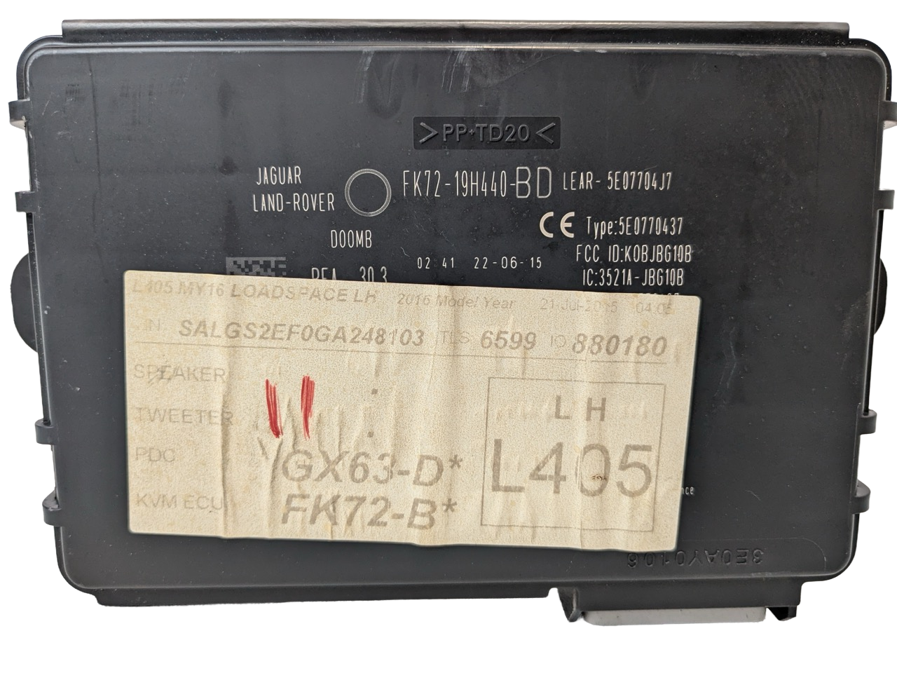 13 - 17 LAND ROVER RANGE RANGE ROVER OEM HSE KEYLESS ENTRY CONTROL MODULE