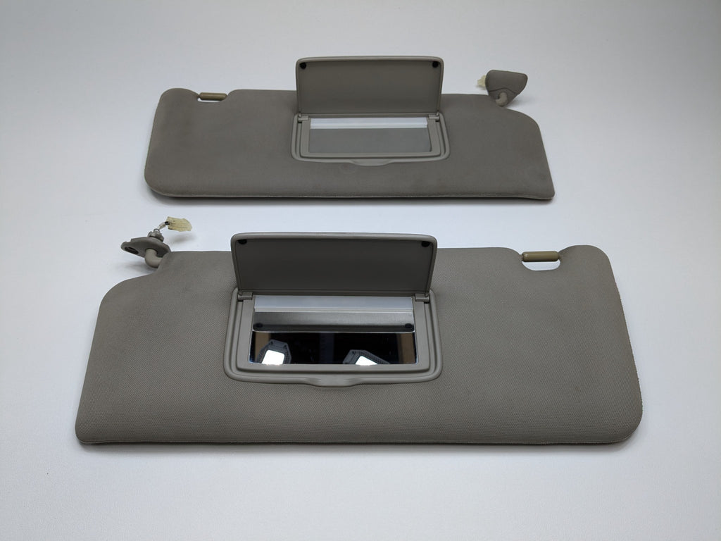 2005 - 2007 OEM NISSAN ARMADA FRONT LEFT AND RIGHT SIDE SUN VISOR SET GREY