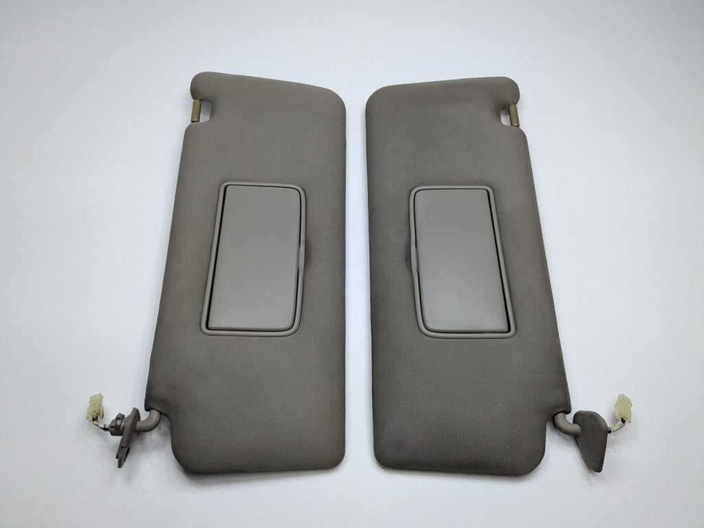 2005 - 2007 OEM NISSAN ARMADA FRONT LEFT AND RIGHT SIDE SUN VISOR SET GREY