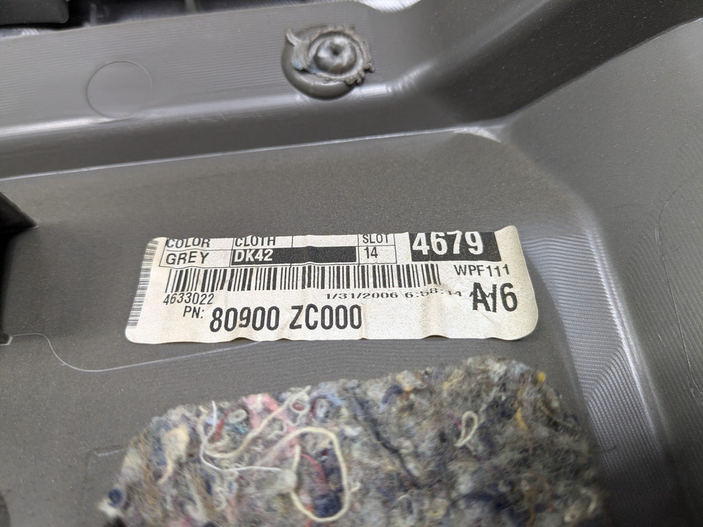 2005 - 2007 OEM NISSAN ARMADA FRONT RIGHT PASSENGER SIDE DOOR TRIM PANEL GREY
