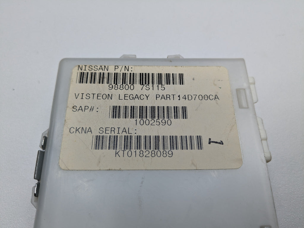 05 - 07 OEM NISSAN ARMADA ANTI-THEFT LOCKING KEYLESS ENTRY CONTROL MODULE UNIT