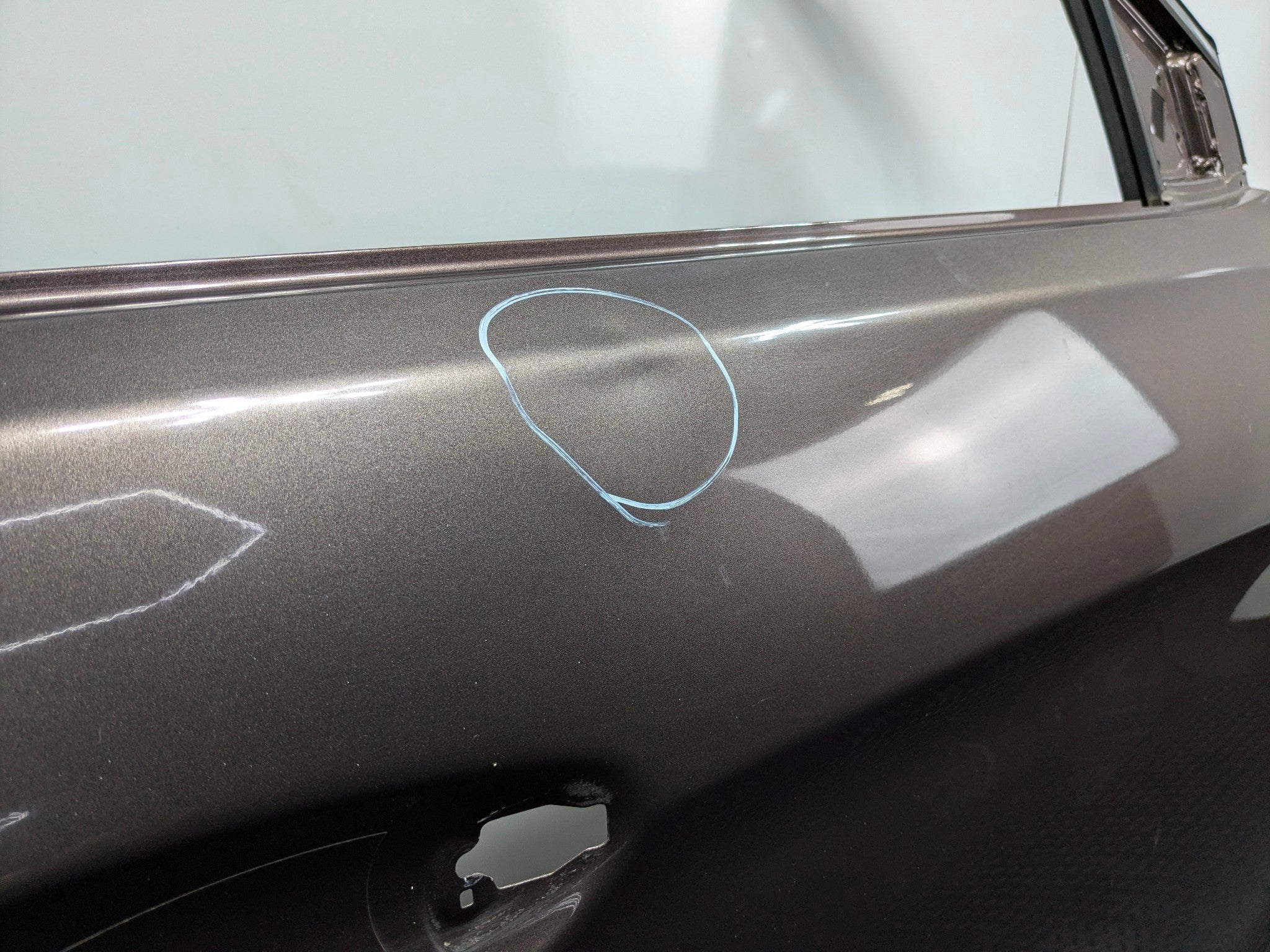 2013 - 2019 OEM HYUNDAI SANTA FE FRONT RIGHT PASSENGER SIDE DOOR SHELL PANEL N9N