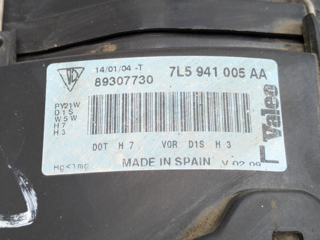 04 - 06 OEM PORSCHE CAYENNE V6 FRONT LEFT DRIVER SIDE HEADLAMP ASSEMBLY