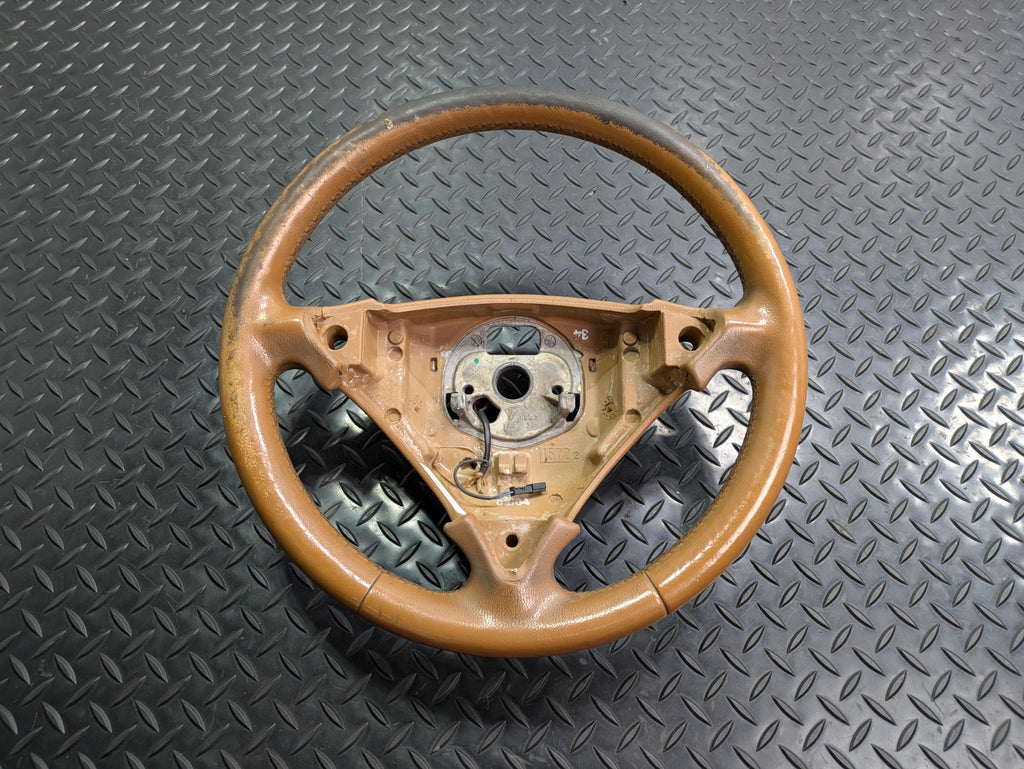 2004 - 2006 OEM PORSCHE CAYENNE V6 POWER STEERING WHEEL COLUMN LEATHER