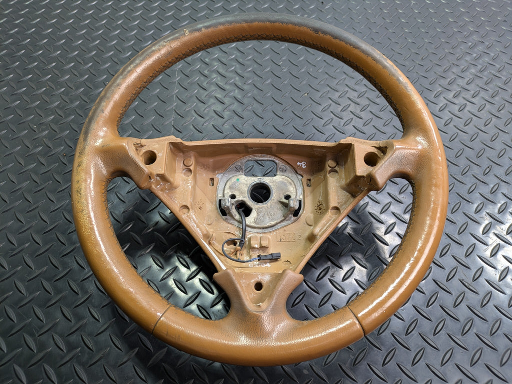 2004 - 2006 OEM PORSCHE CAYENNE V6 POWER STEERING WHEEL COLUMN LEATHER