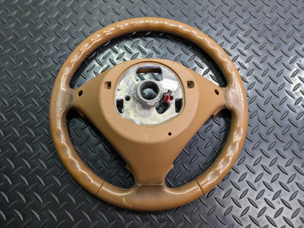 2004 - 2006 OEM PORSCHE CAYENNE V6 POWER STEERING WHEEL COLUMN LEATHER
