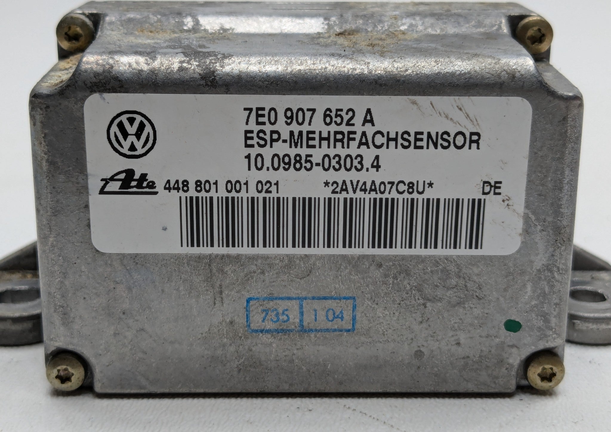 2004 - 2006 OEM PORSCHE CAYENNE V6 YAW RATE SENSOR CONTROL MODULE UNIT