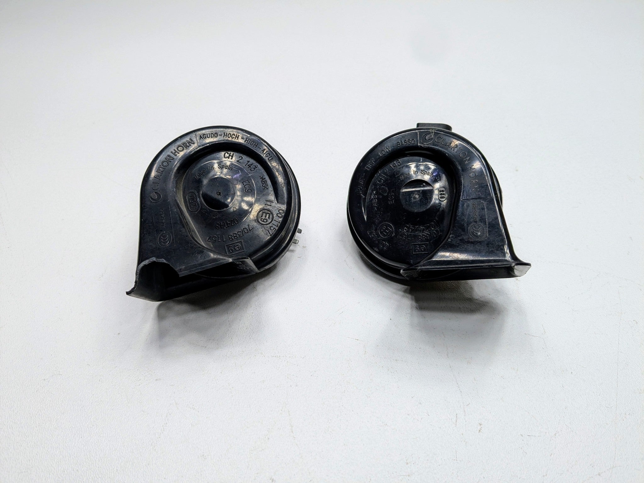 10 - 11 OEM BMW 535I GT FRONT LEFT AND RIGHT SIDE HIGH-LOW NOTE TONE SAFETY HORN