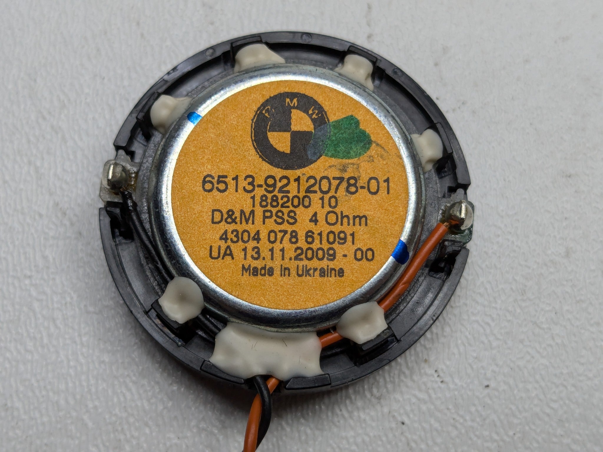 2010 - 2011 OEM BMW 535I GT FRONT AND REAR AUDIO SOUND SYSTEM SPEAKER SET