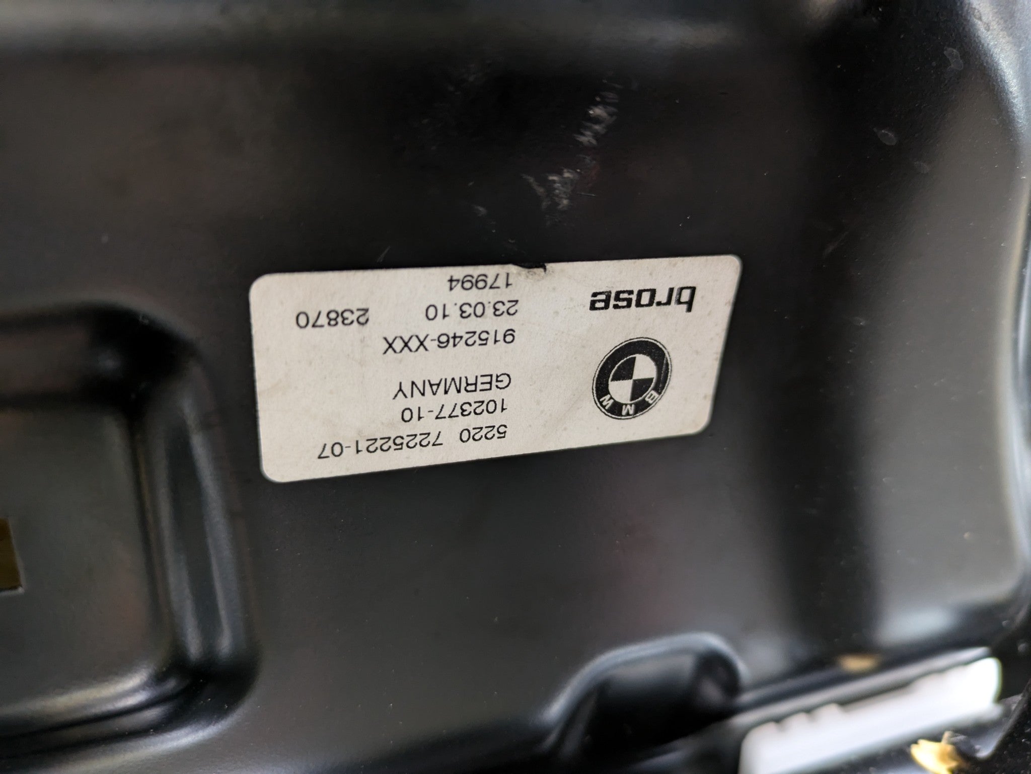 10 - 11 OEM BMW 535I GT REAR LEFT RIGHT AND CENTER SEAT WITH HEADREST ASSEMBLY