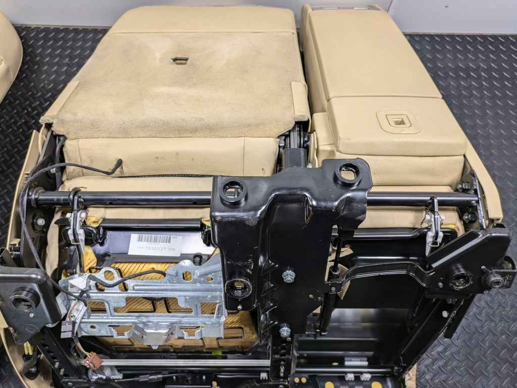 10 - 11 OEM BMW 535I GT REAR LEFT RIGHT AND CENTER SEAT WITH HEADREST ASSEMBLY