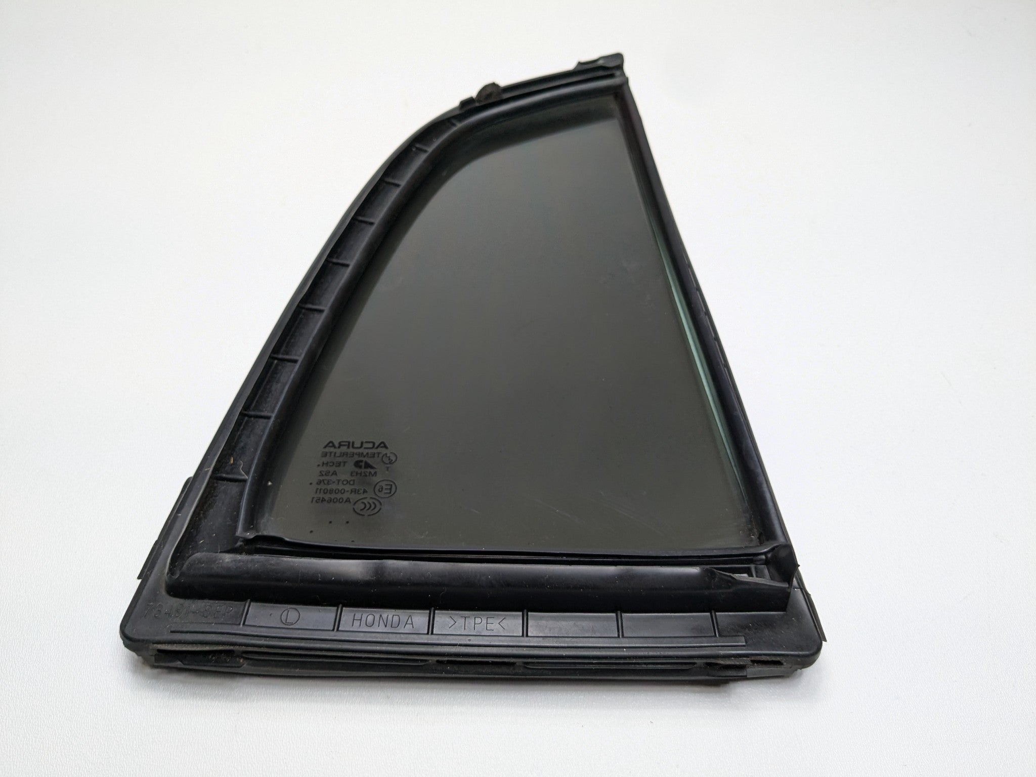 2004 - 2008 OEM ACURA TL REAR LEFT SIDE DOOR WINDOW QUARTER GLASS