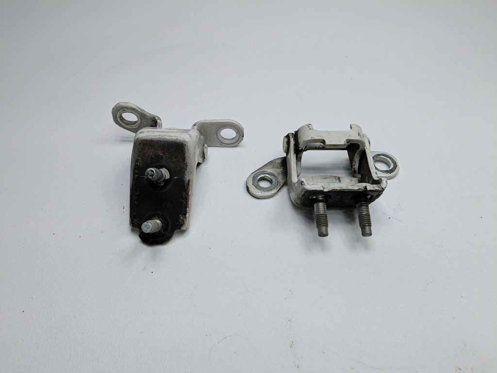 2004 - 2008 OEM ACURA TL REAR LEFT DRIVER SIDE UPPER AND LOWER DOOR HINGE SET