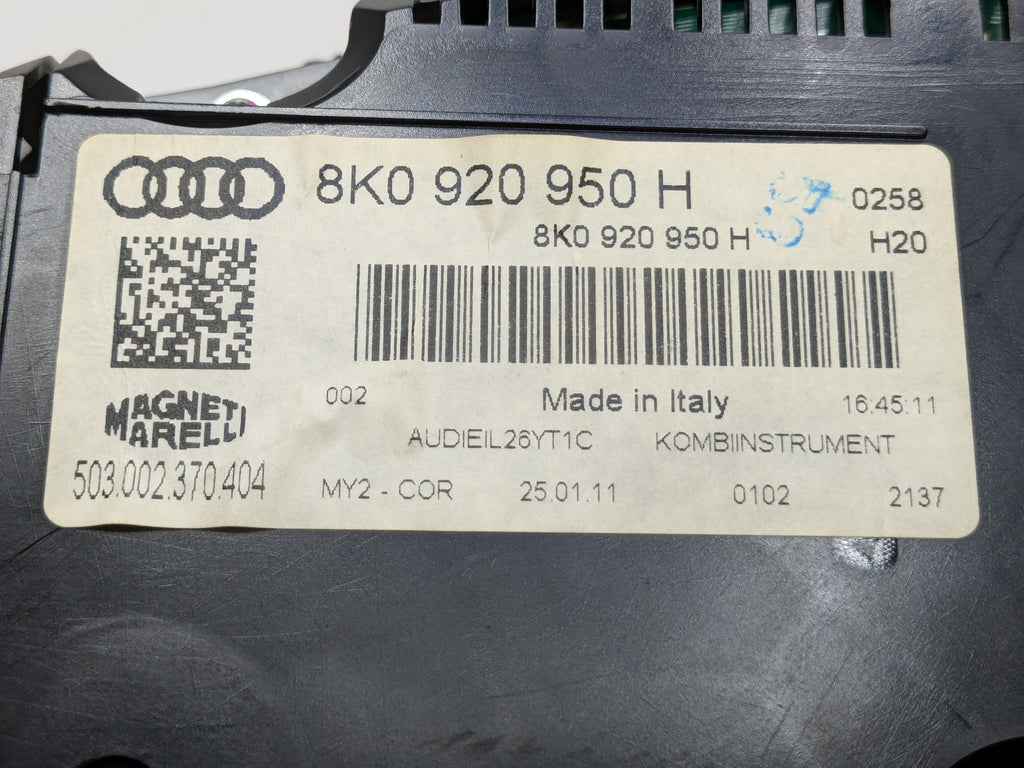 2008 - 2011 OEM AUDI A4 SPEEDOMETER INSTRUMENT CLUSTER GAUGES
