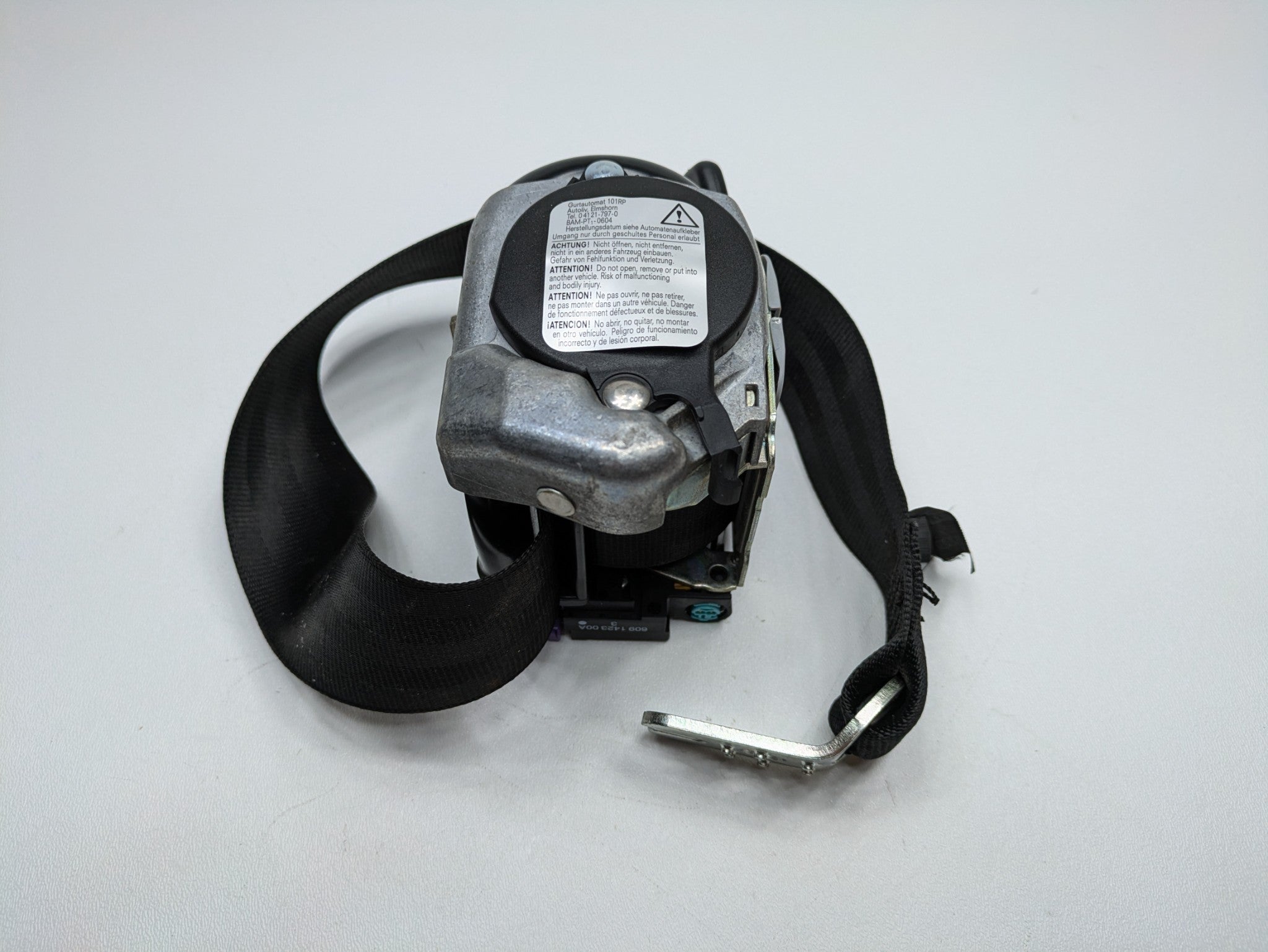 2008 - 2011 OEM AUDI A4 REAR RIGHT PASSENGER SIDE SEAT BELT RETRACTOR ASSEMBLY