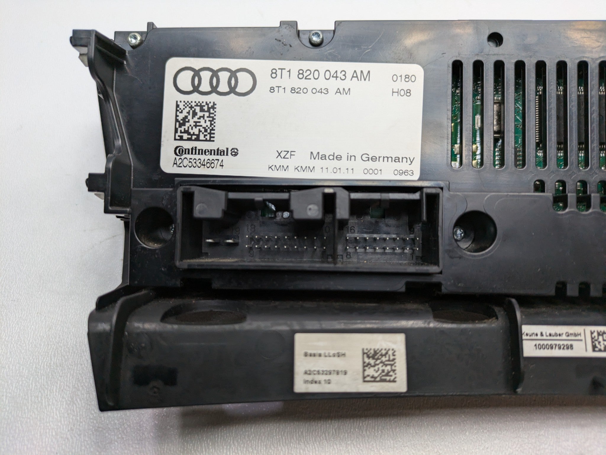 2008 - 2011 OEM AUDI A4 CLIMATE CONTROL HEATER A/C TEMPERATURE PANEL UNIT