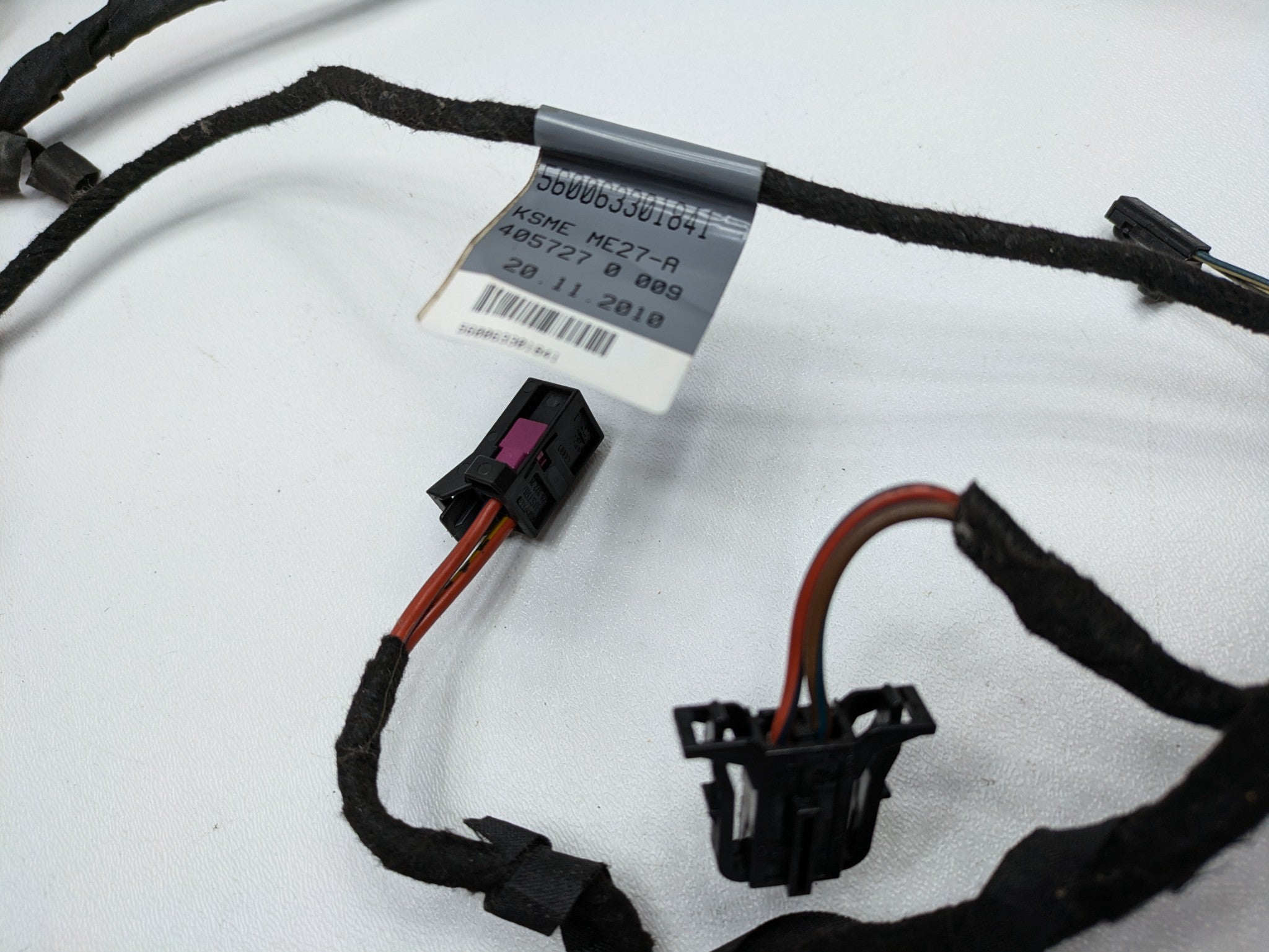 2008 - 2011 OEM AUDI A4 RARE LEFT DRIVER SIDE DOOR PANEL WIRING HARNESS