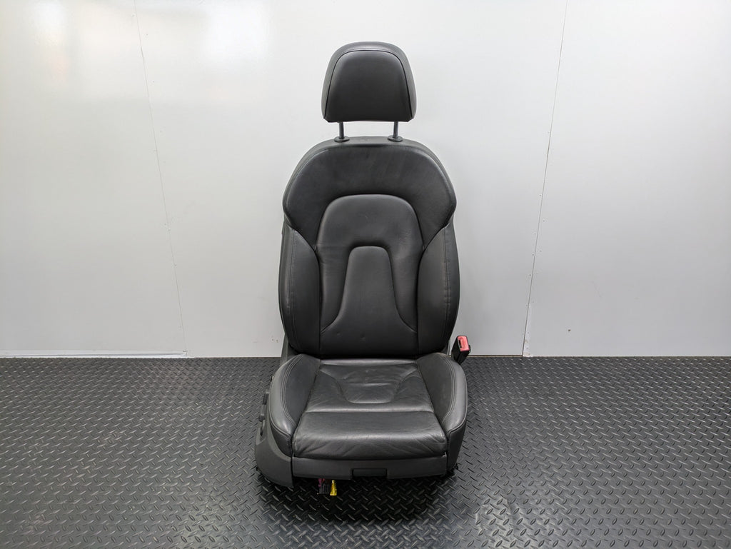 2008 - 2011 OEM AUDI A4 FRONT RIGHT PASSENGER SEAT WITH HEADREST BLACK LEATHER