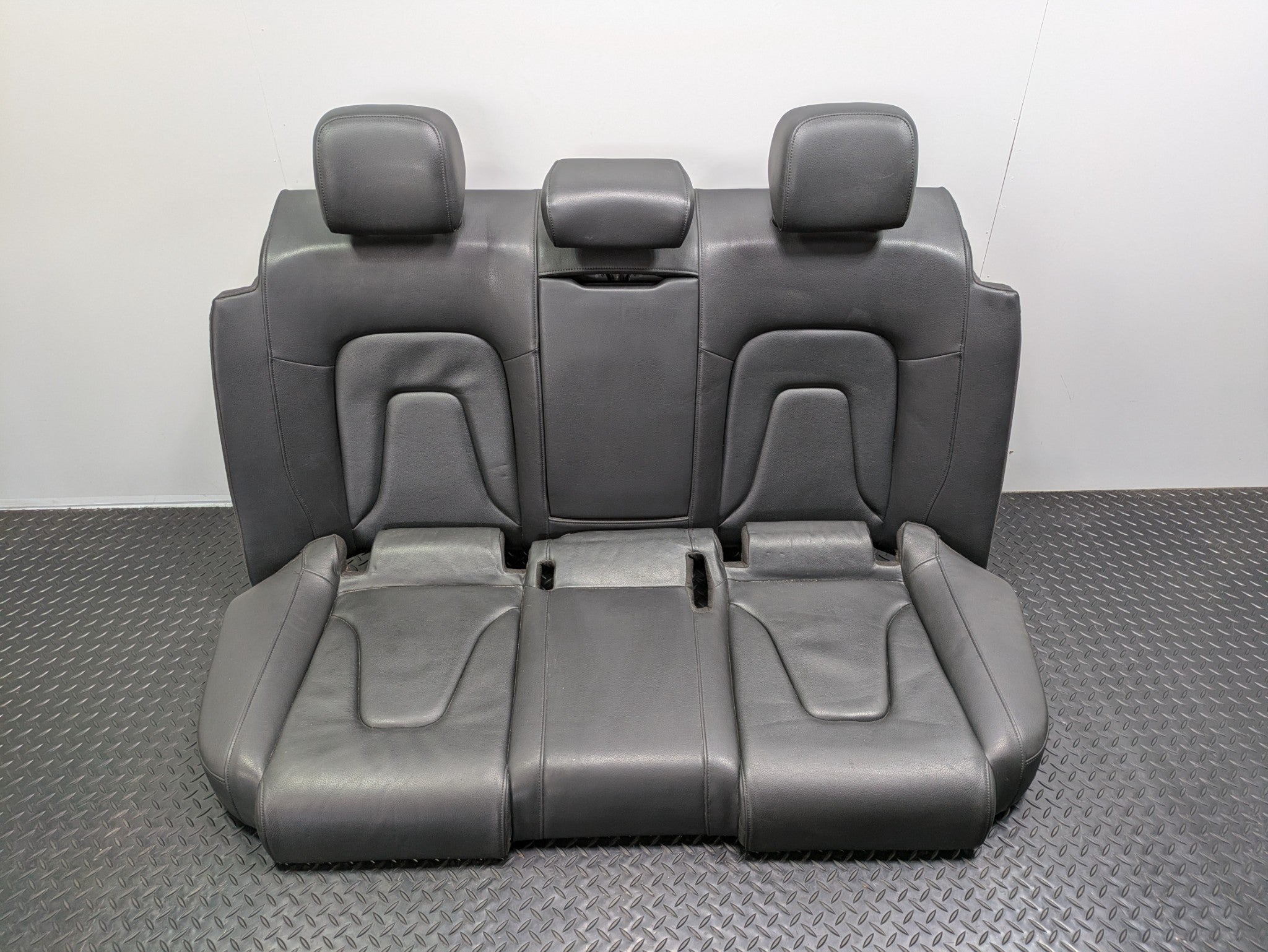 2008 - 2011 OEM AUDI A4 REAR LEFT RIGHT AND CENTER SEAT WITH HEADREST ASSEMBLY