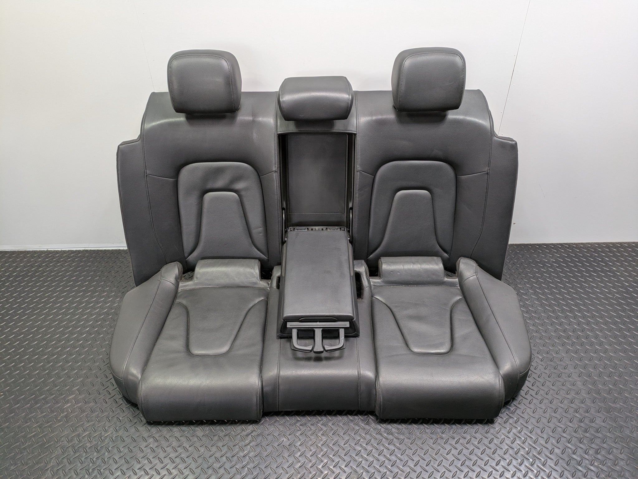 2008 - 2011 OEM AUDI A4 REAR LEFT RIGHT AND CENTER SEAT WITH HEADREST ASSEMBLY