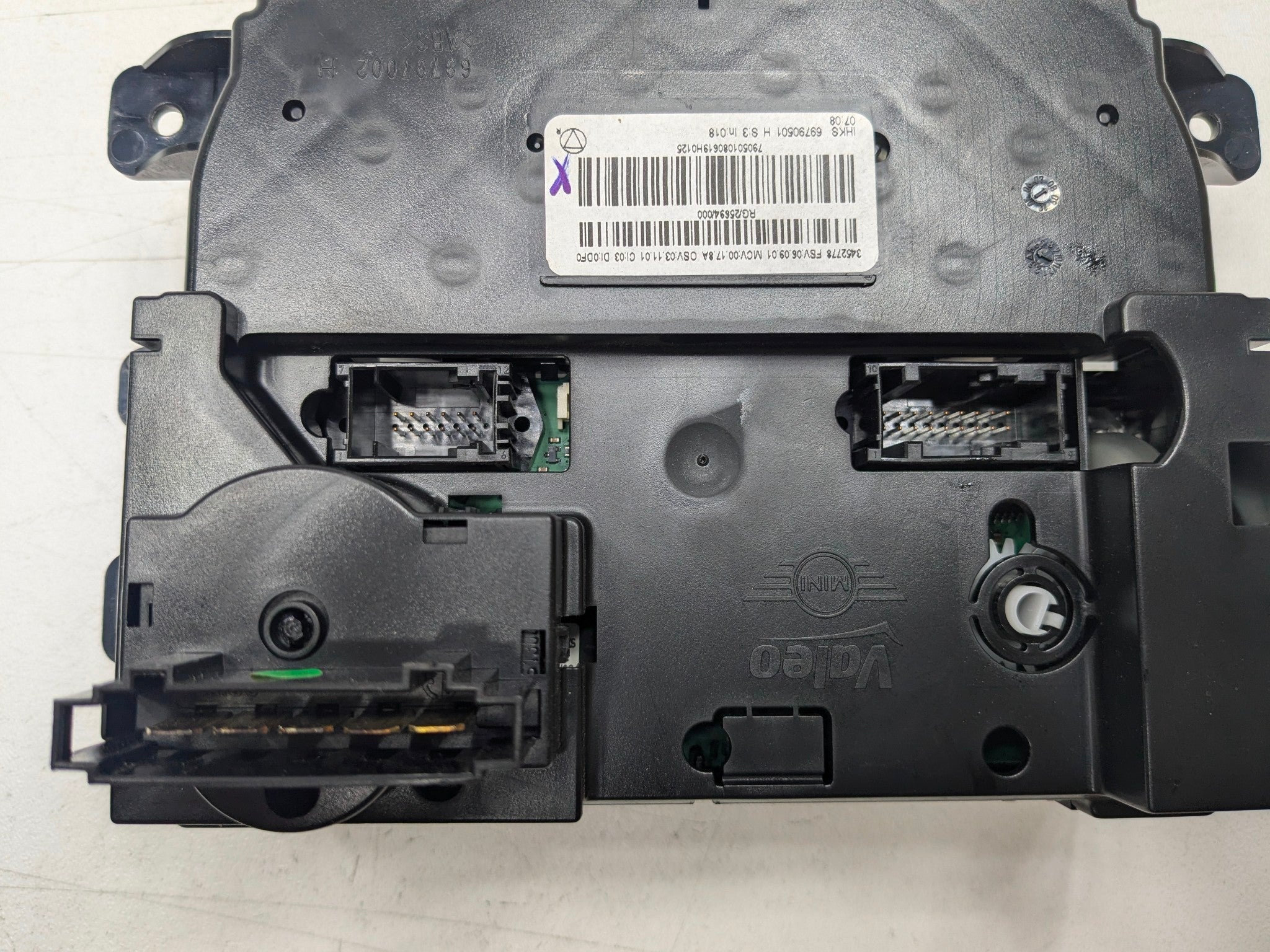 2006 - 2013 OEM MINI COOPER AC HEATER CLIMATE CONTROL WITH WINDOW SWITCH