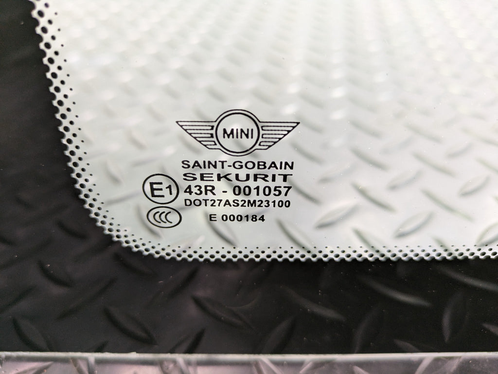 2006 - 2013 OEM MINI COOPER REAR LEFT DRIVER SIDE DOOR WINDOW GLASS