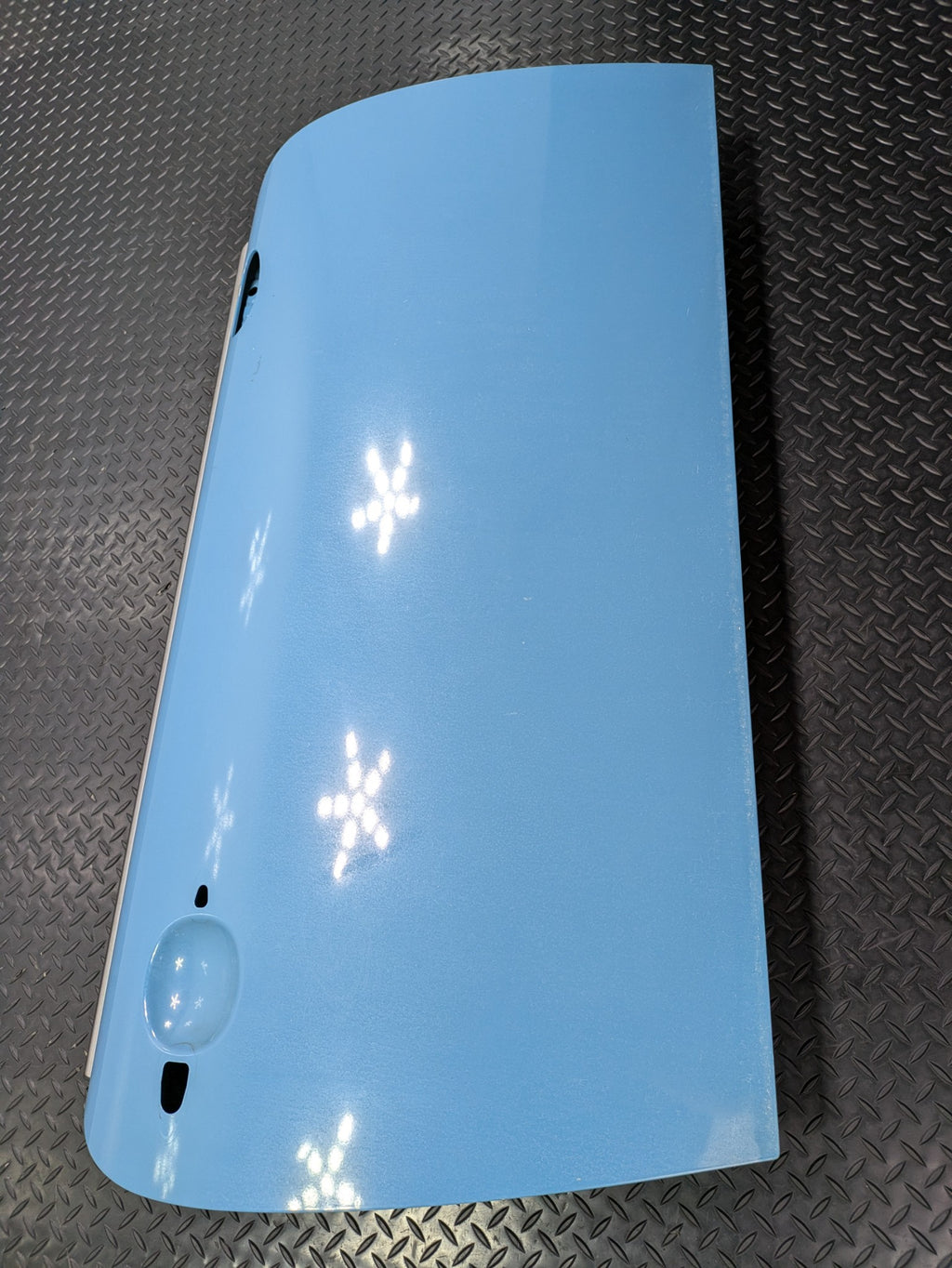 2006 - 2013 OEM MINI COOPER FRONT RIGHT SIDE DOOR SHELL PANEL MODERATE BLUE