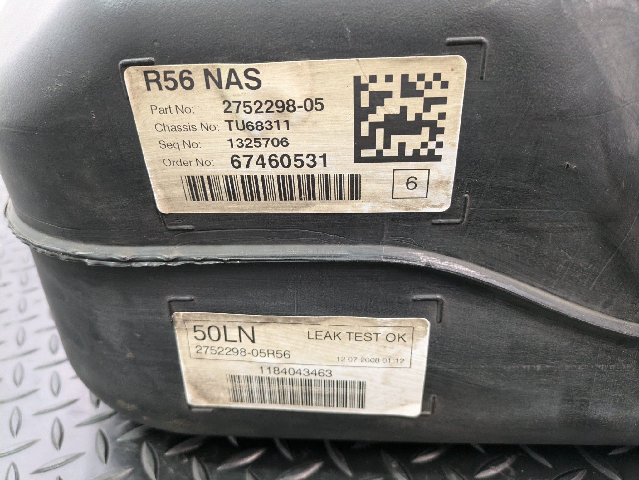 2006 - 2013 OEM MINI COOPER FUEL GAS TANK ASSEMBLY 10.6 GALLON