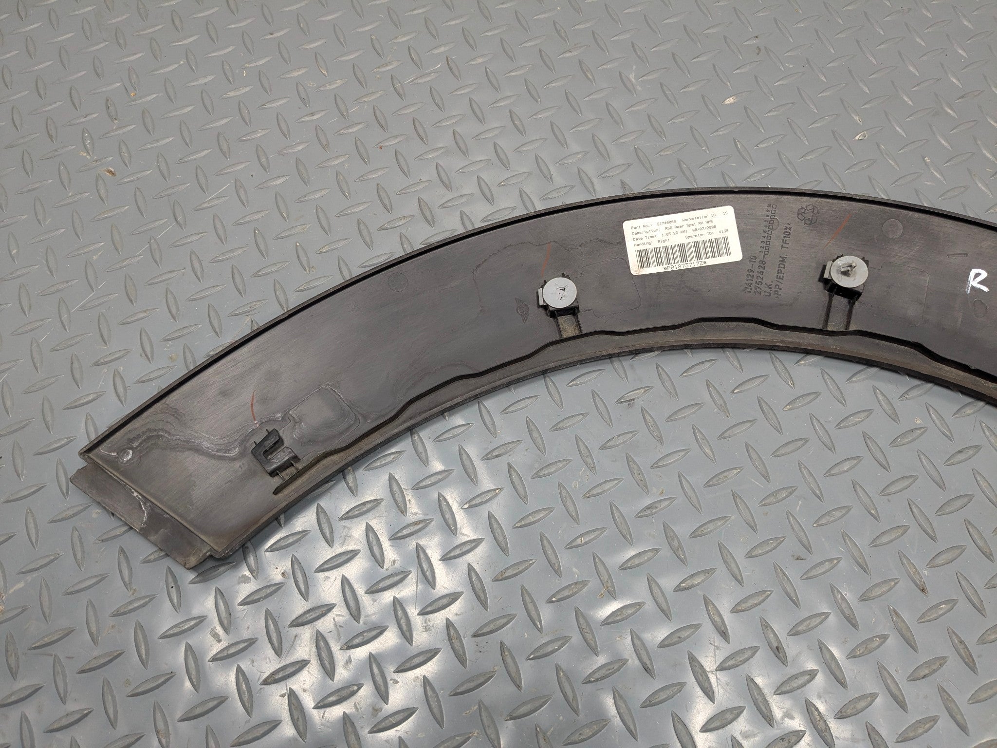 2006 - 2013 OEM MINI COOPER REAR RIGHT SIDE FENDER FLARE BODY MOLDING TRIM