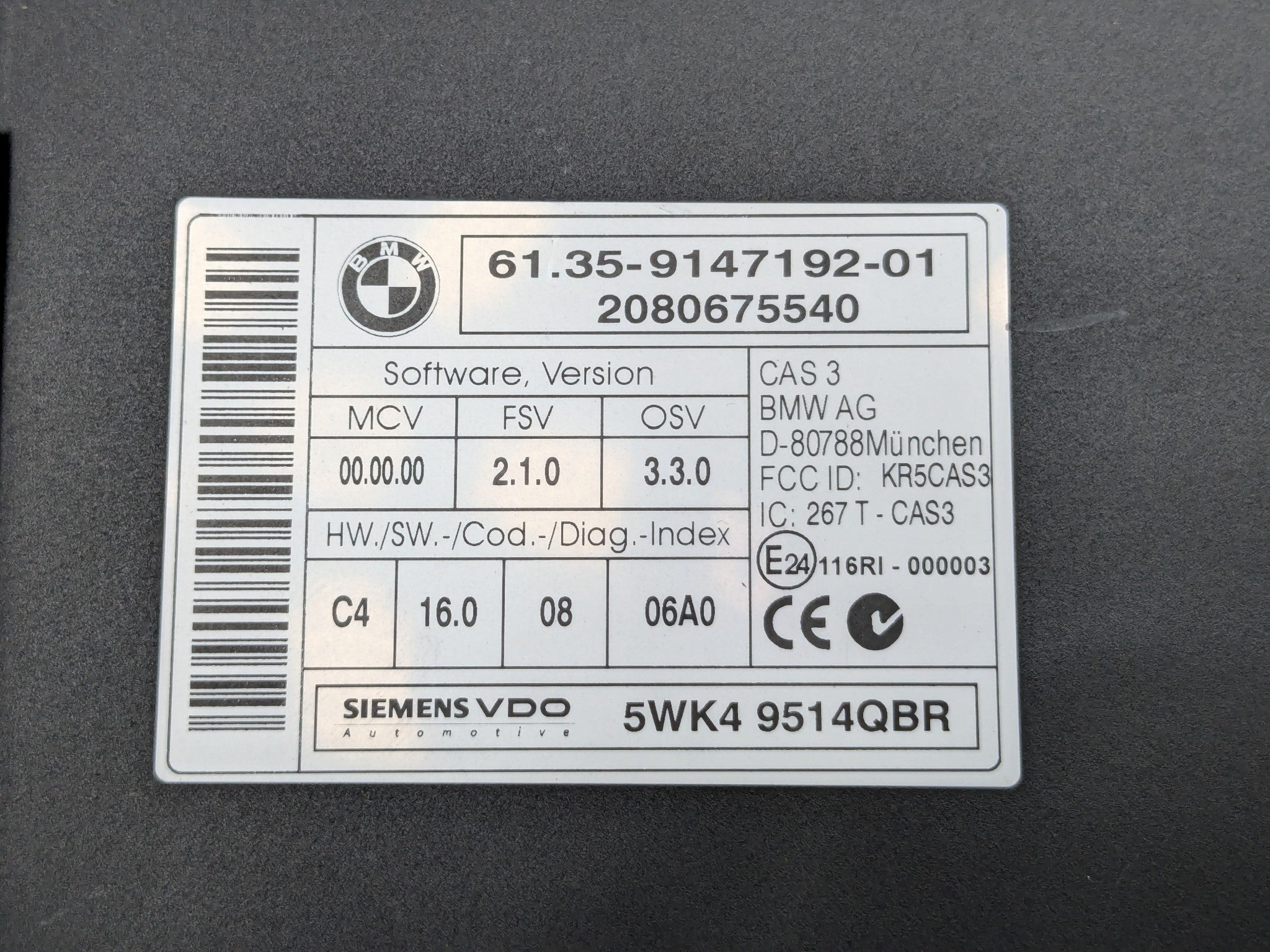 2006 - 2013 OEM MINI COOPER BCM BODY CONTROL MODULE UNIT