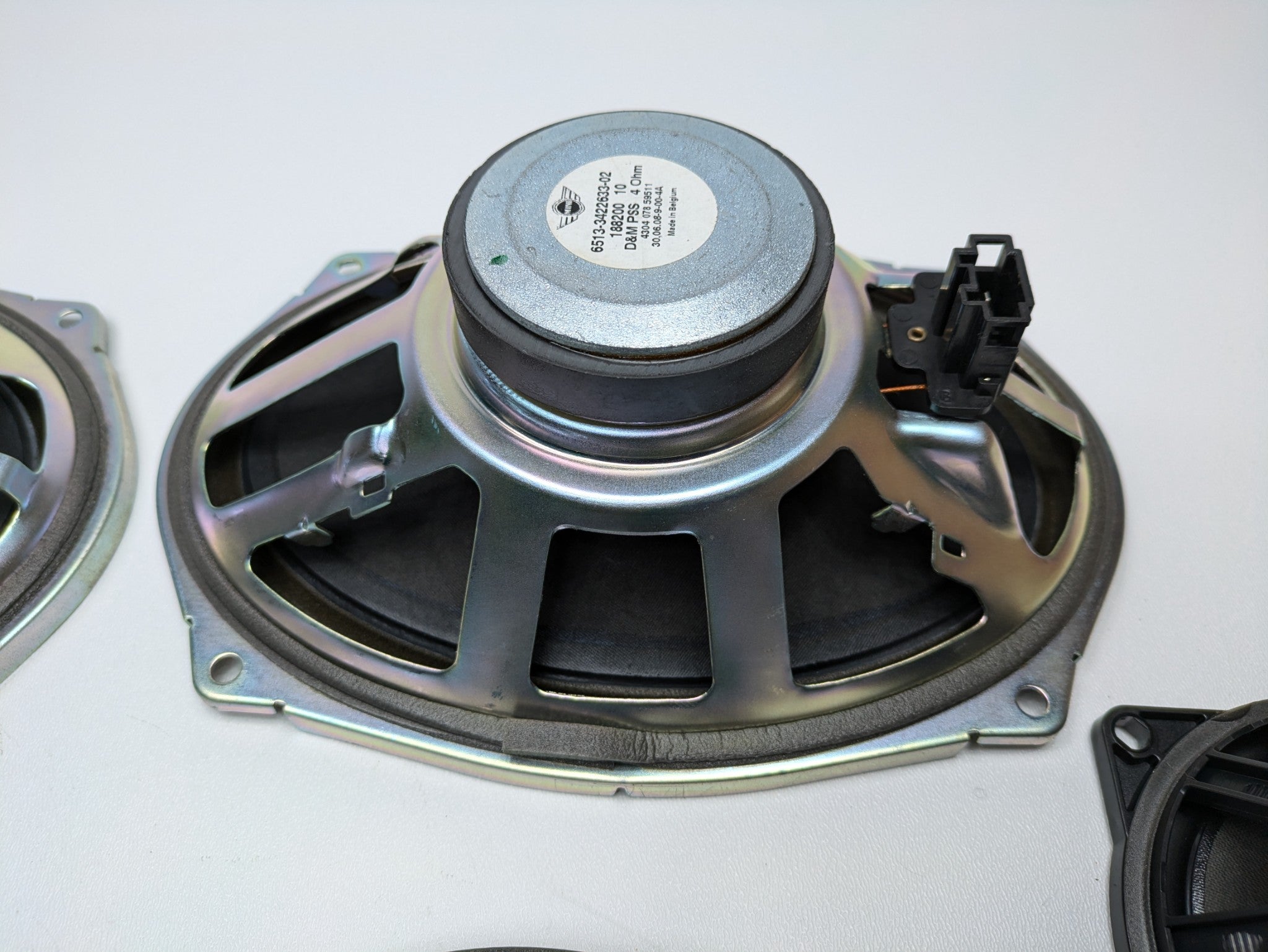 2006 - 2013 OEM MINI COOPER FRONT AND REAR AUDIO SOUND SYSTEM SPEAKER SET