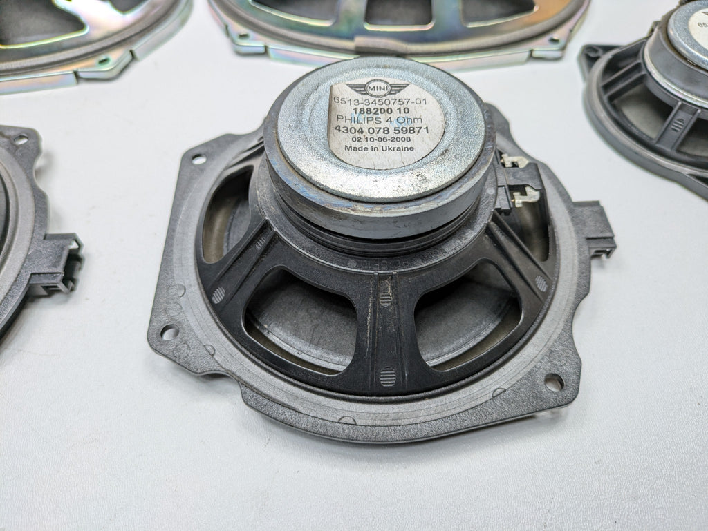 2006 - 2013 OEM MINI COOPER FRONT AND REAR AUDIO SOUND SYSTEM SPEAKER SET